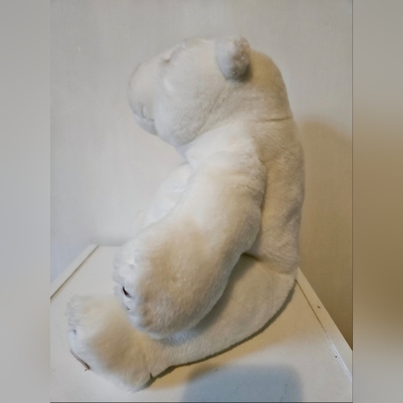 Vintage Lou Rankin 10" sitting polar bear puppet - Picture 2 of 9